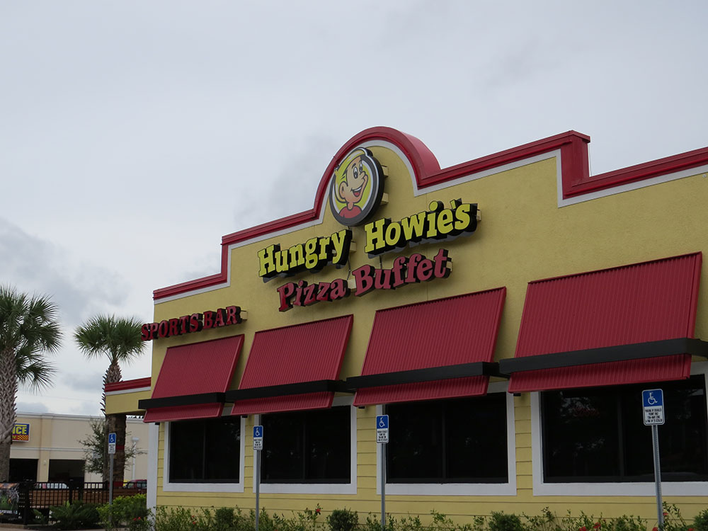 Hungry Howies Restaurant Channel Sign