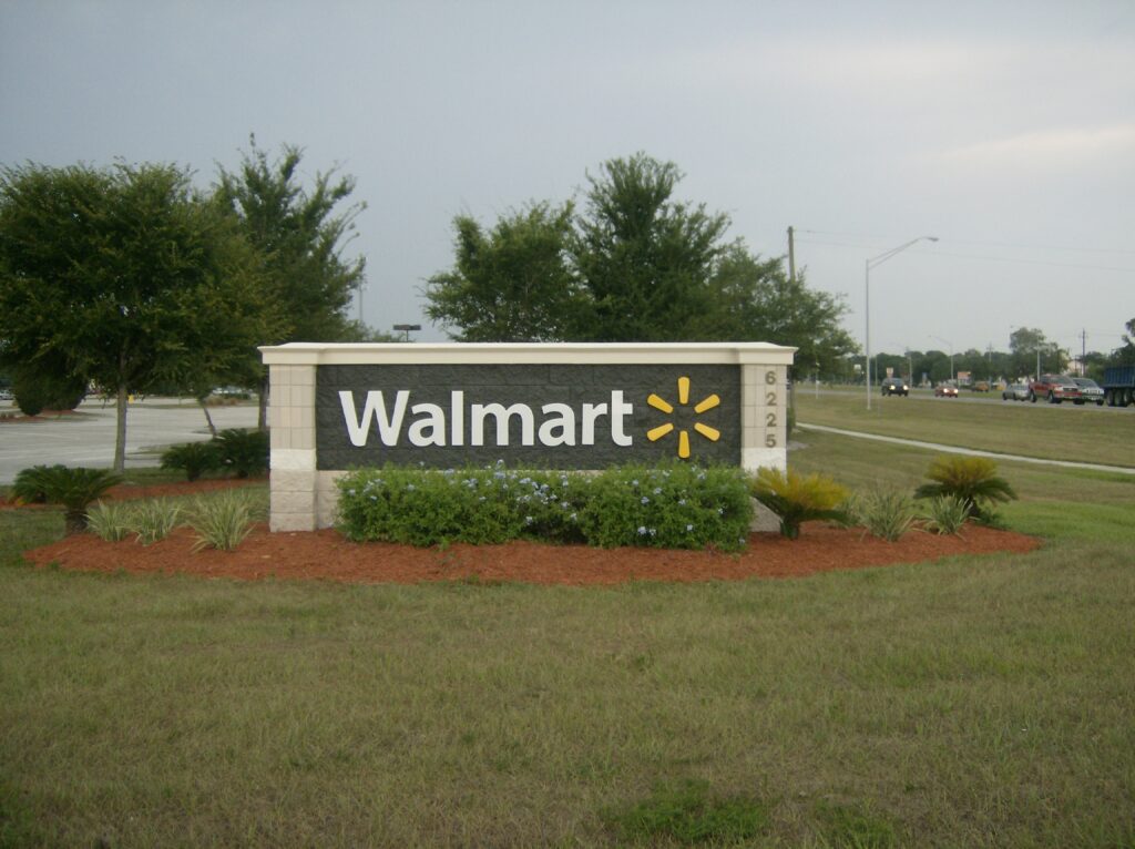 Walmart Monument Sign