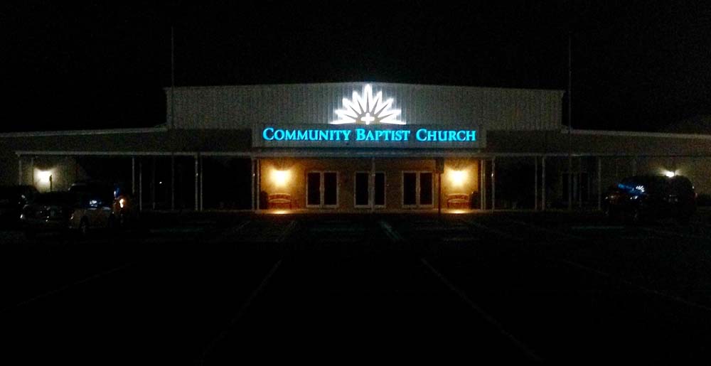 Church Lighted Sign