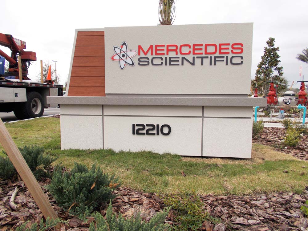 Mercedes Scientific Lakewood Ranch monument sign