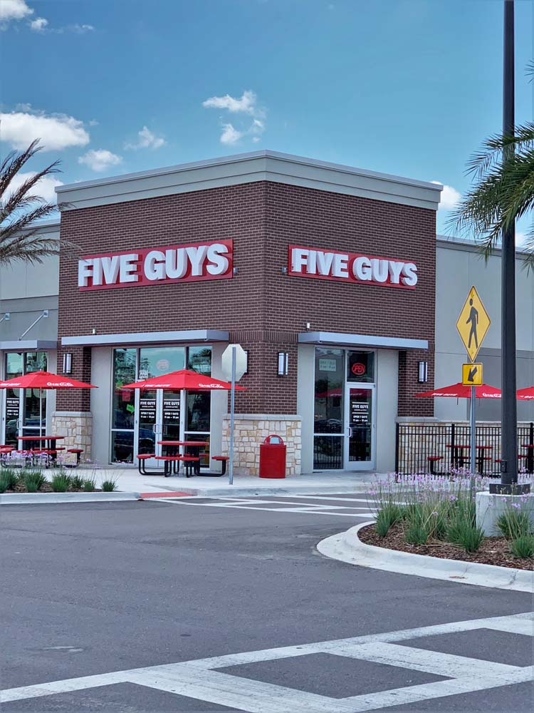 Five Guys Restaurant Channel Letter Sign