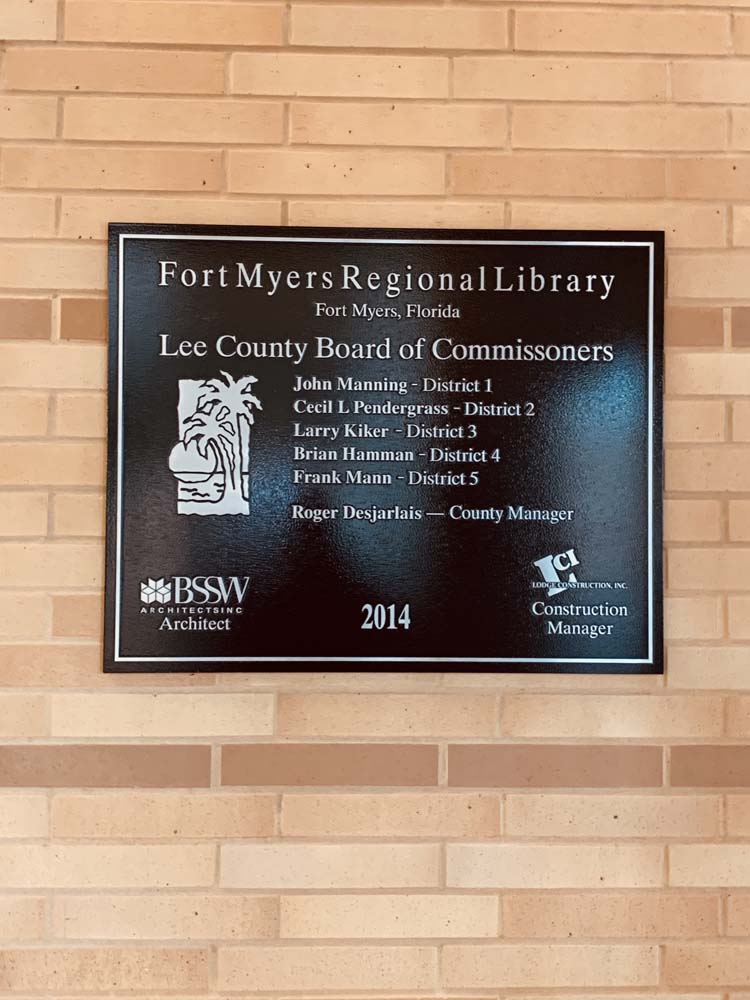 Ft Myers Regional Library - Florida Sign Company - Since 1951