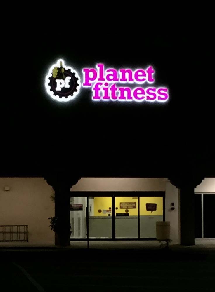 Planet Fitness Front Reverse Illumination Sign