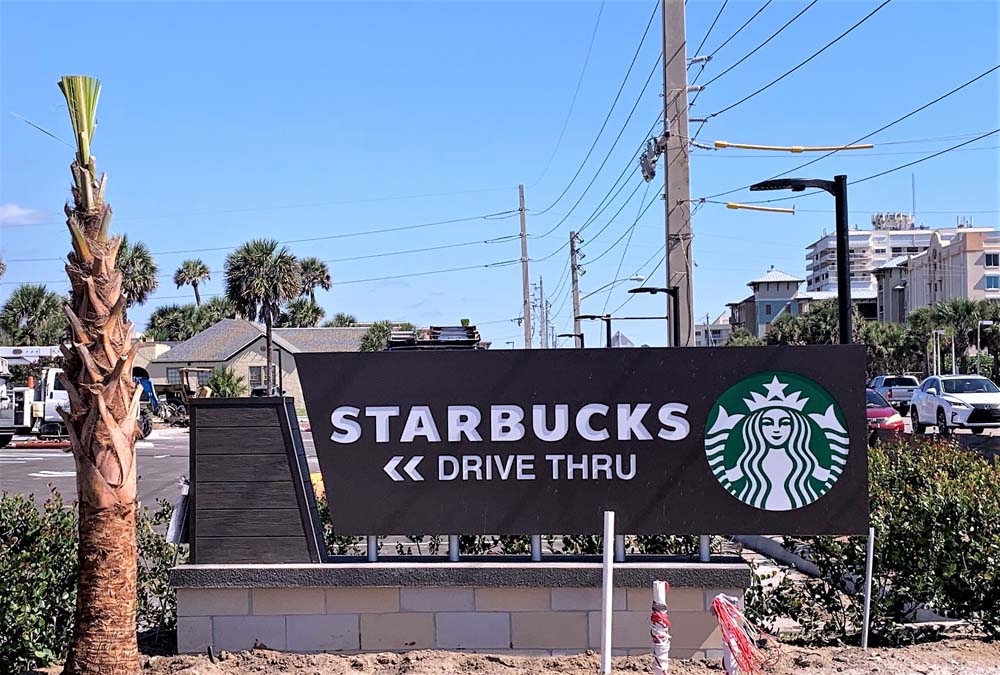 Monument signs - Starbucks signs