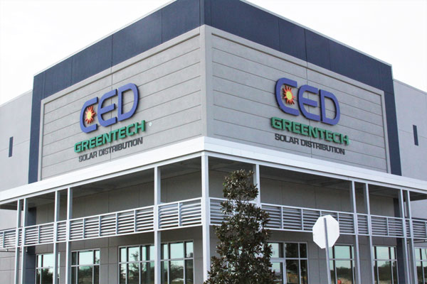 CED Greentech Palmetto - Reverse illuminated channel letter sign