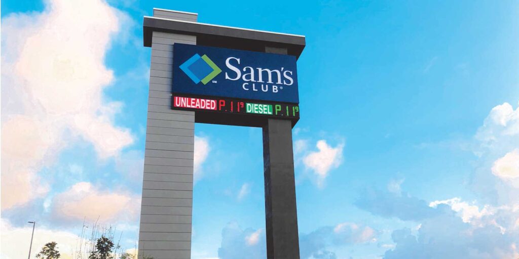 Pole Signs - Sams Club