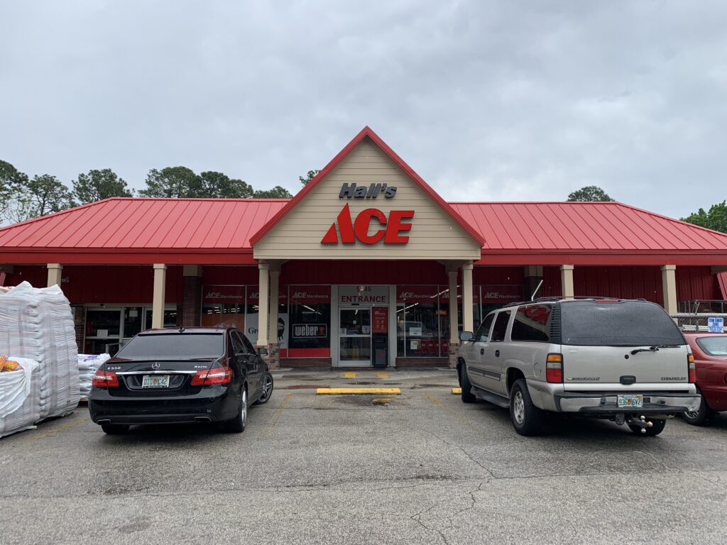 Hall's Ace Hardware Jacksonville - Front Illuminated Channel Letter Signs