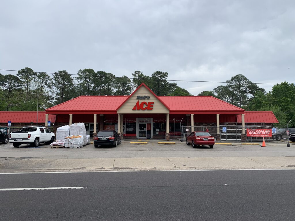 Hall's Ace Hardware Jacksonville - Front Illuminated Channel Letter Signs