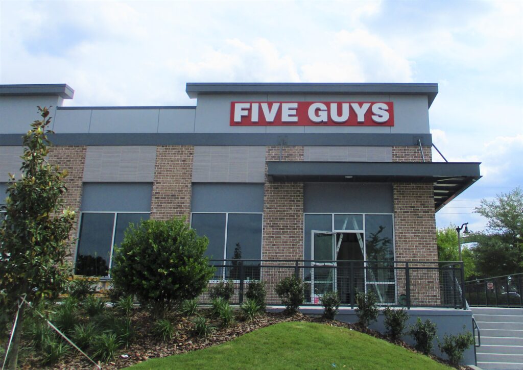 Five Guys Oviedo Restaurant Sign