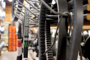 belts in an auto parts store
