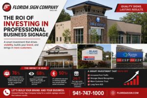 Professional Business Signage ROI infograph